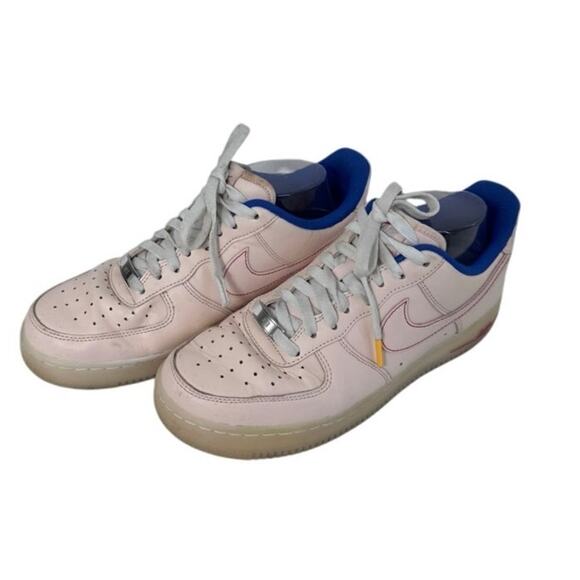 Nike Air Force 1 Low Pink Red Blue DH0928-800 Women’s Size 8.5 Rare Colorway - Picture 5 of 9